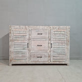 Nirvana Reclaimed Timber Wood Shutter Sideboard 150x50x100cm